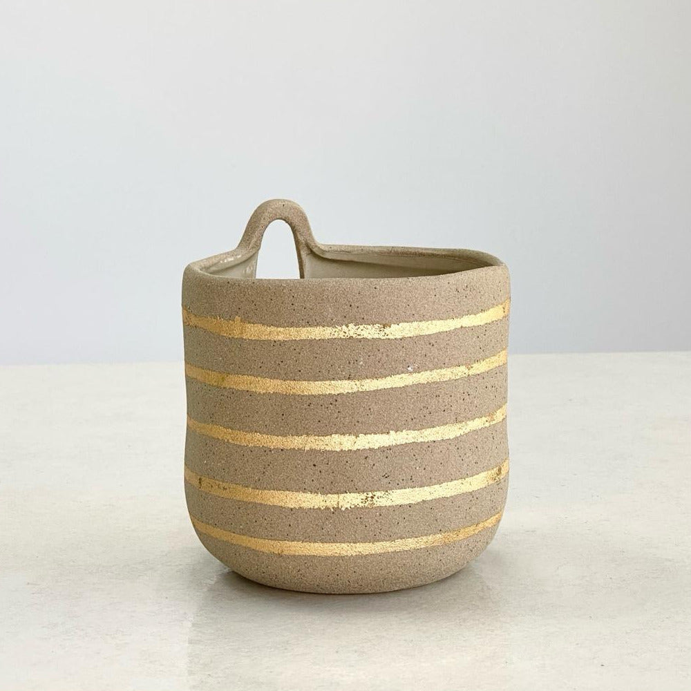 Ceramic Hang Gold Vase