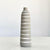 Ceramic Bottle Silver Lines Vase