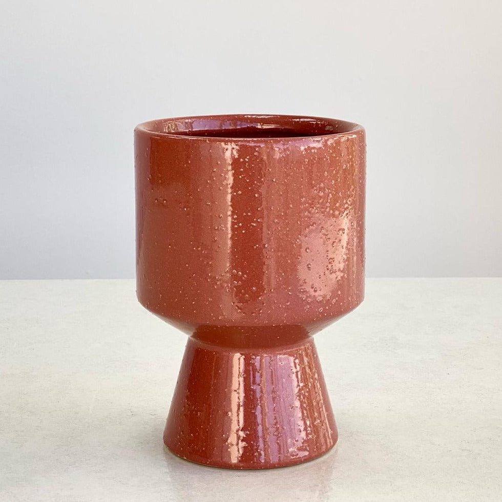 Ceramic Terracotta Vase Cup Shape