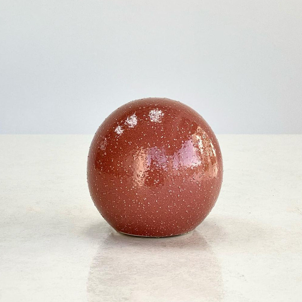Riley Glossy Terracotta Ceramic Ball