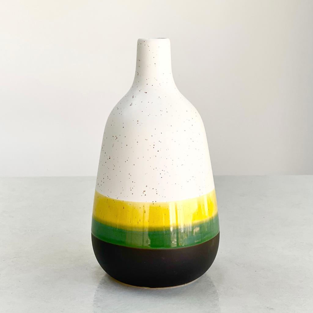 Multi-Color Ceramic Vase