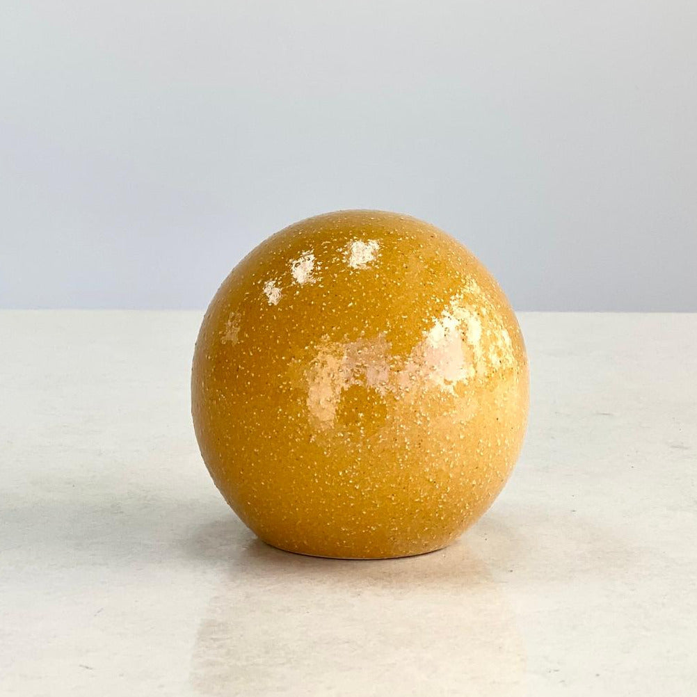 Riley Glossy Mustard Ceramic Ball