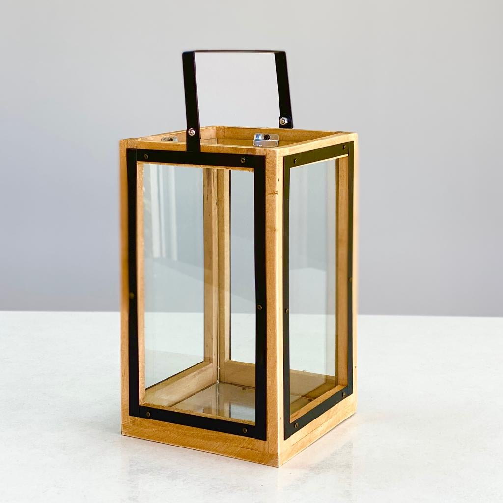 Wood and Glass Lantern