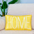 Yellow Home Printed Pillow