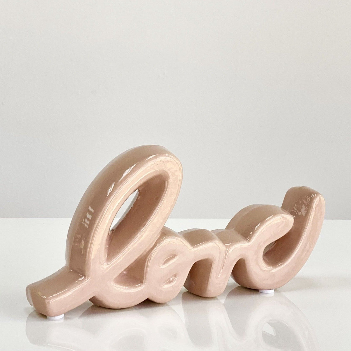 Ceramic Love Word Blush Pink Table Top