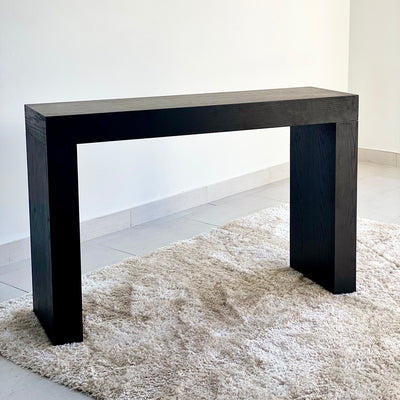 Husky Wooden Classic Black Console Table