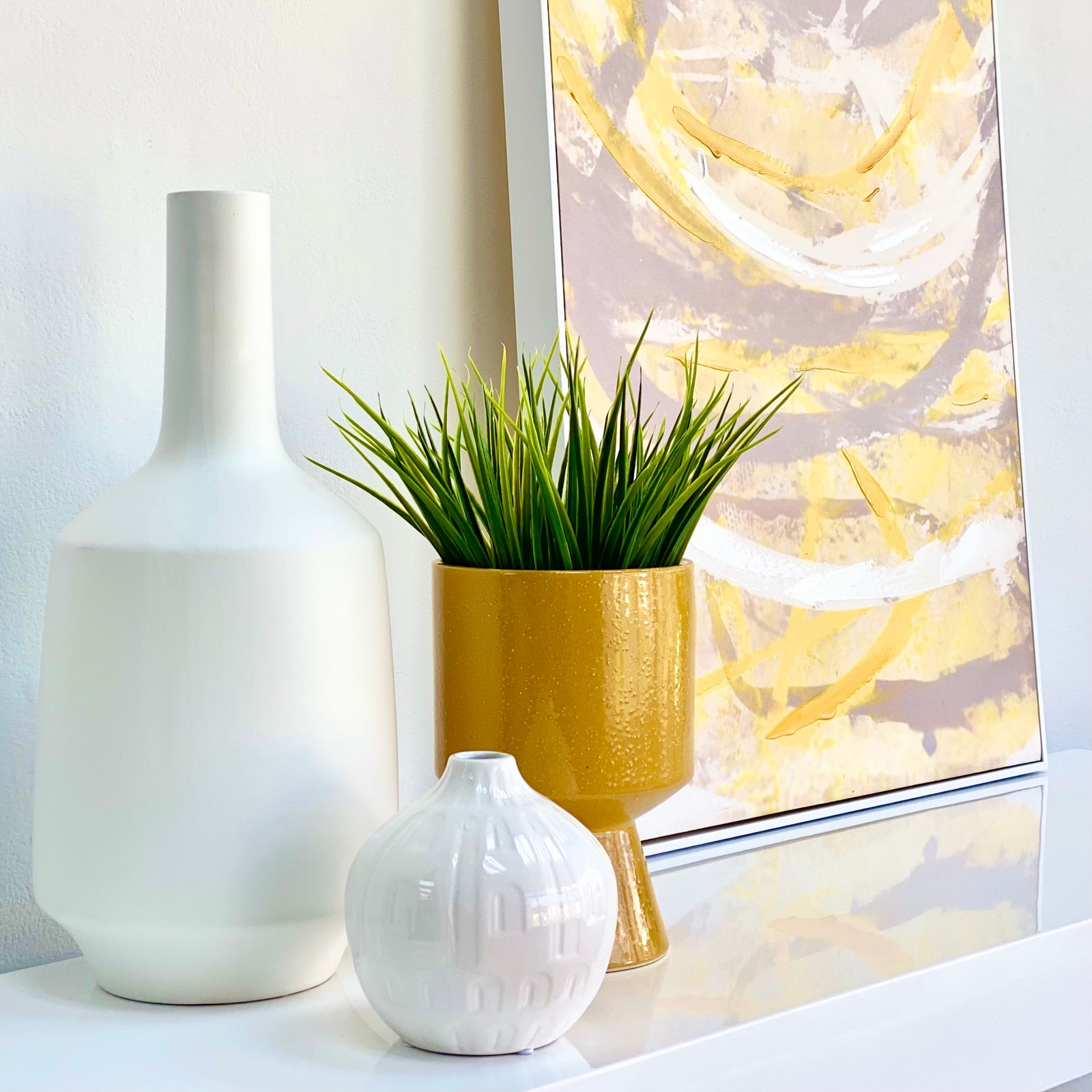 Ceramic Mustard Vase Cup Shape