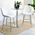 Slope Faux Leather White Bar  & Counter Stool