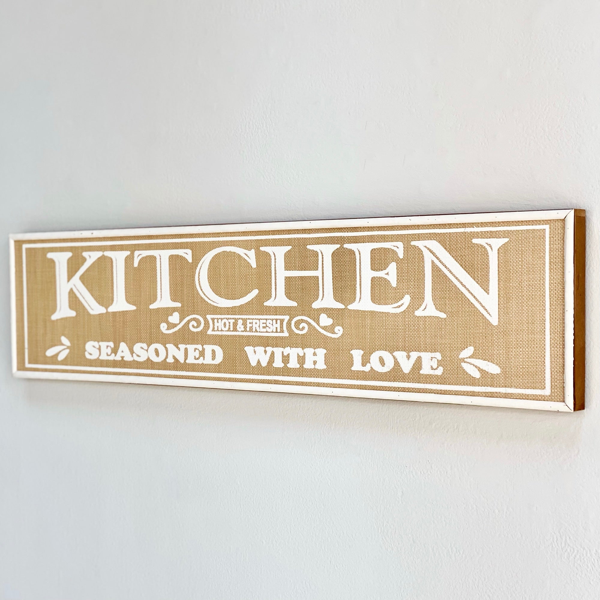 "Kitchen" Wooden Rectangle Wall Art