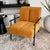 Moderna Lounge Chair Ochre Corduroy Fabric