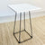 Adalis White Lacquer Top Bar Table