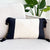 Black & White Long Pillow With Tassels