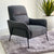 Lofty Chair Charcoal Gray Fabric