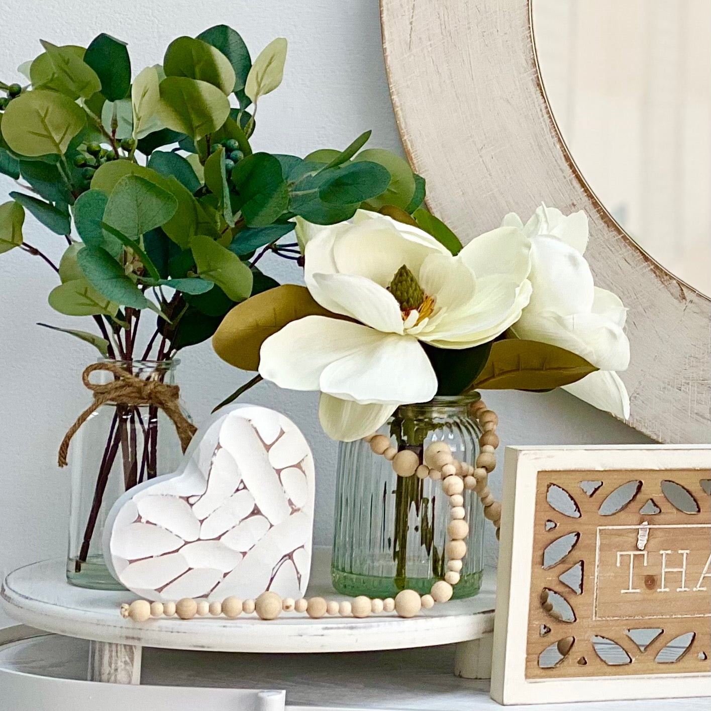 Eucalyptus Bouquet  in Glass Pot