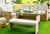 Jasmel Outdoor Rattan Chaise Sectional and Dinning Table With Bench