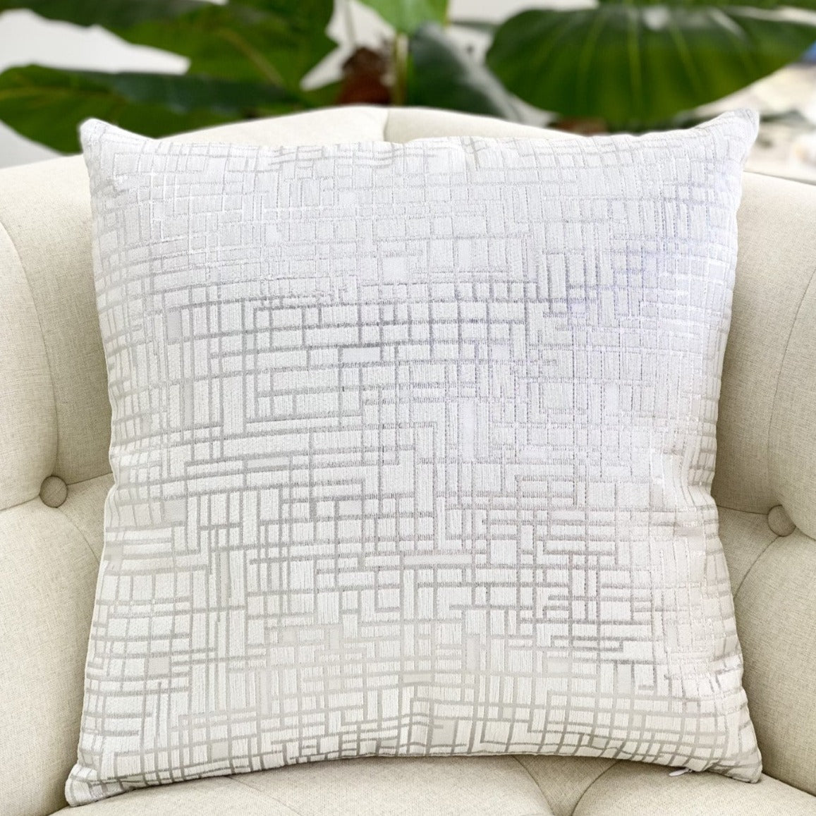 Electric Silver Connections Pillows