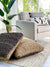 Sea Grass and Coconut Black Natural Two Sides Capsule Pouf