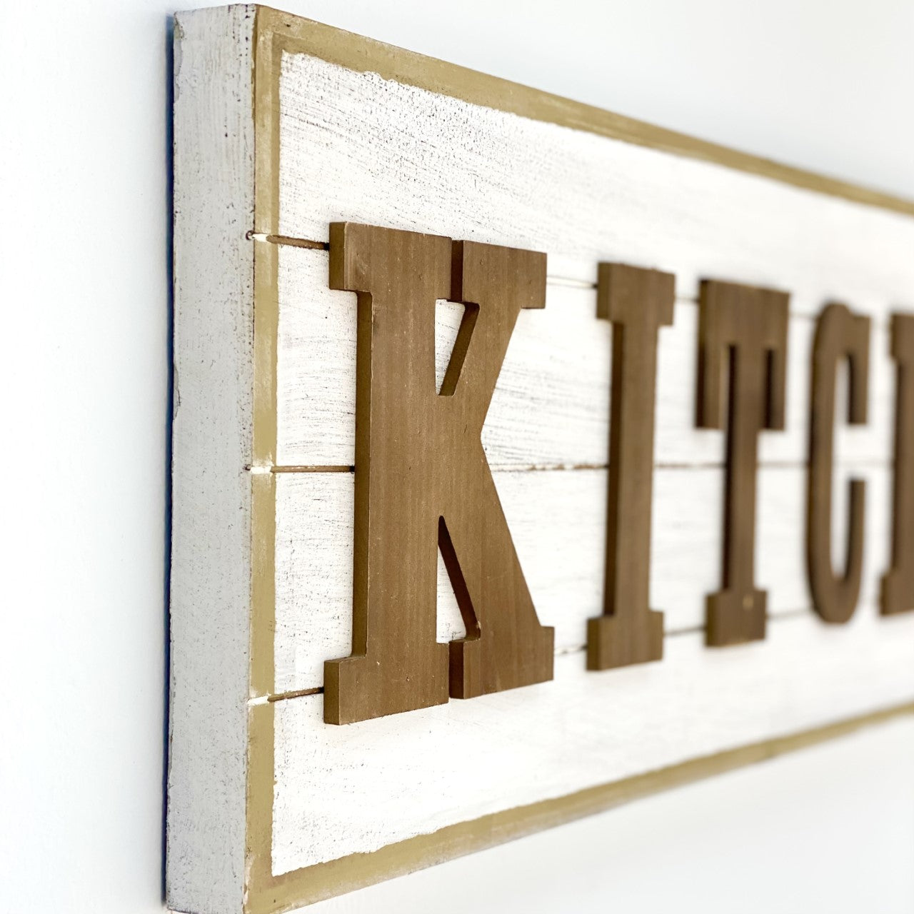 Embossed Kitchen Wood Wall Art