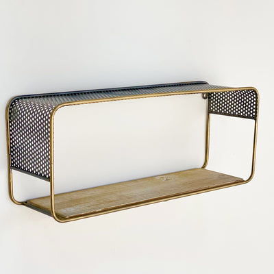 Perforated Rectangle Wall Shelf