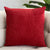 Overlapping Red Corduroy Pillow