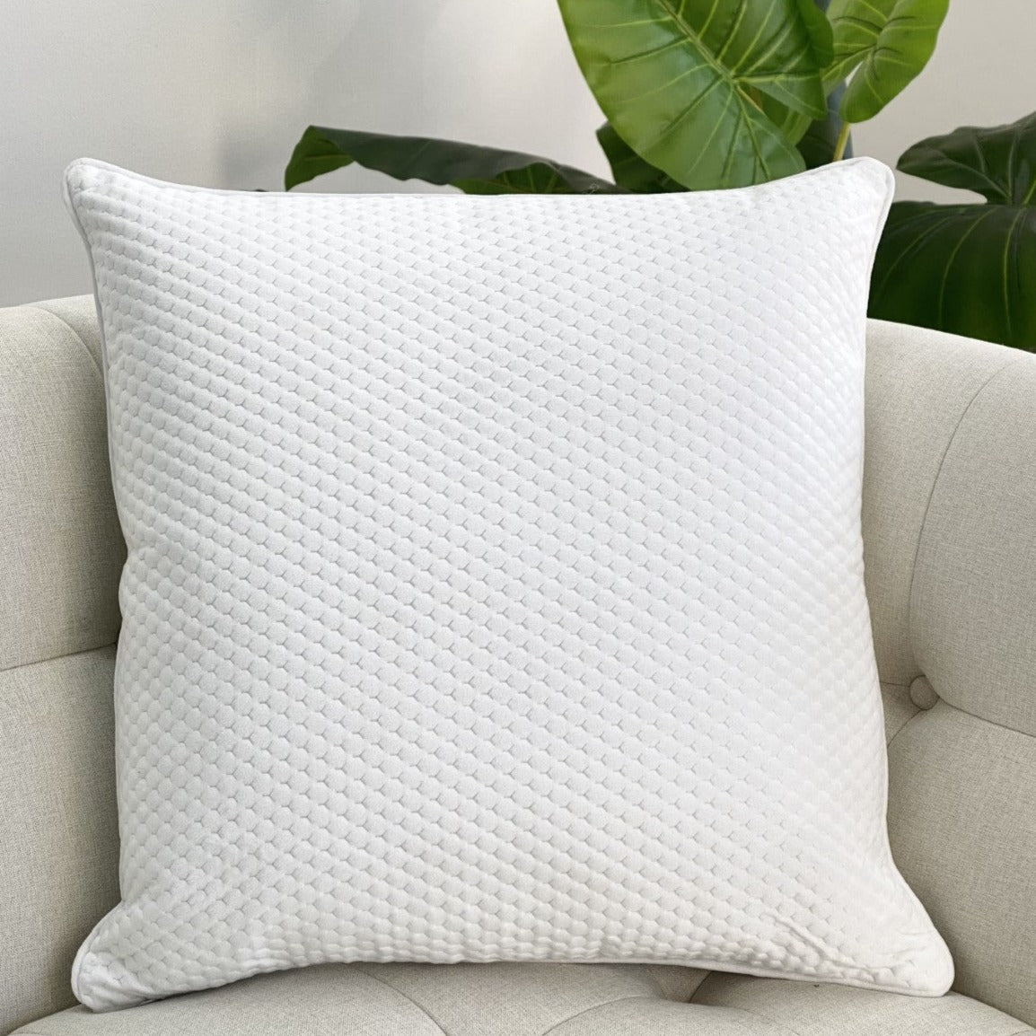 Connecting Dots White Pillow