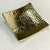 Hammered Square Gold Plate